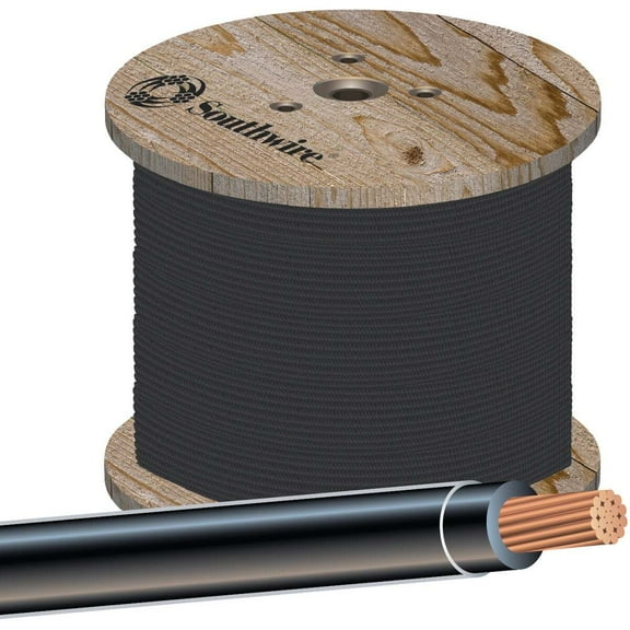 Southwire Building Wire SIMpull THHN - 4 AWG Copper, 1-Conductor, PVC Jacket, 500'