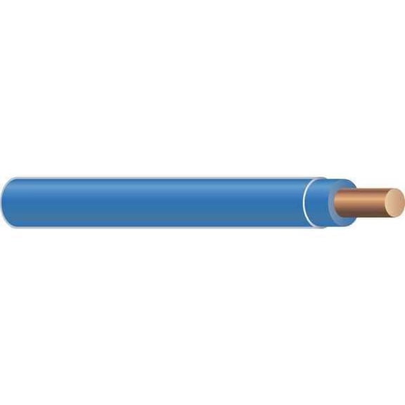 Southwire THHN Building Wire, Copper, 14 AWG, 1C, Blue, Solid, 500 ft 11582401