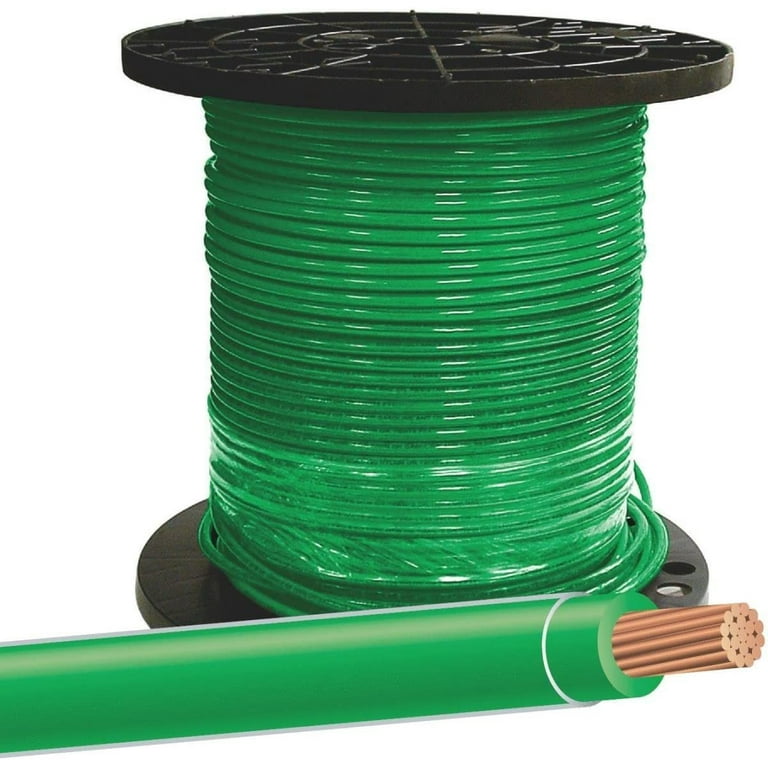 500 ft. 8/1 Green Stranded THHN Wire 500 ft. 8/1 Green Stranded THHN Wire