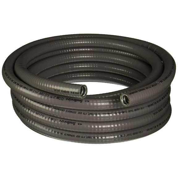 Southwire 55082621 Flexible Liquidtight Metallic Conduit, Gray