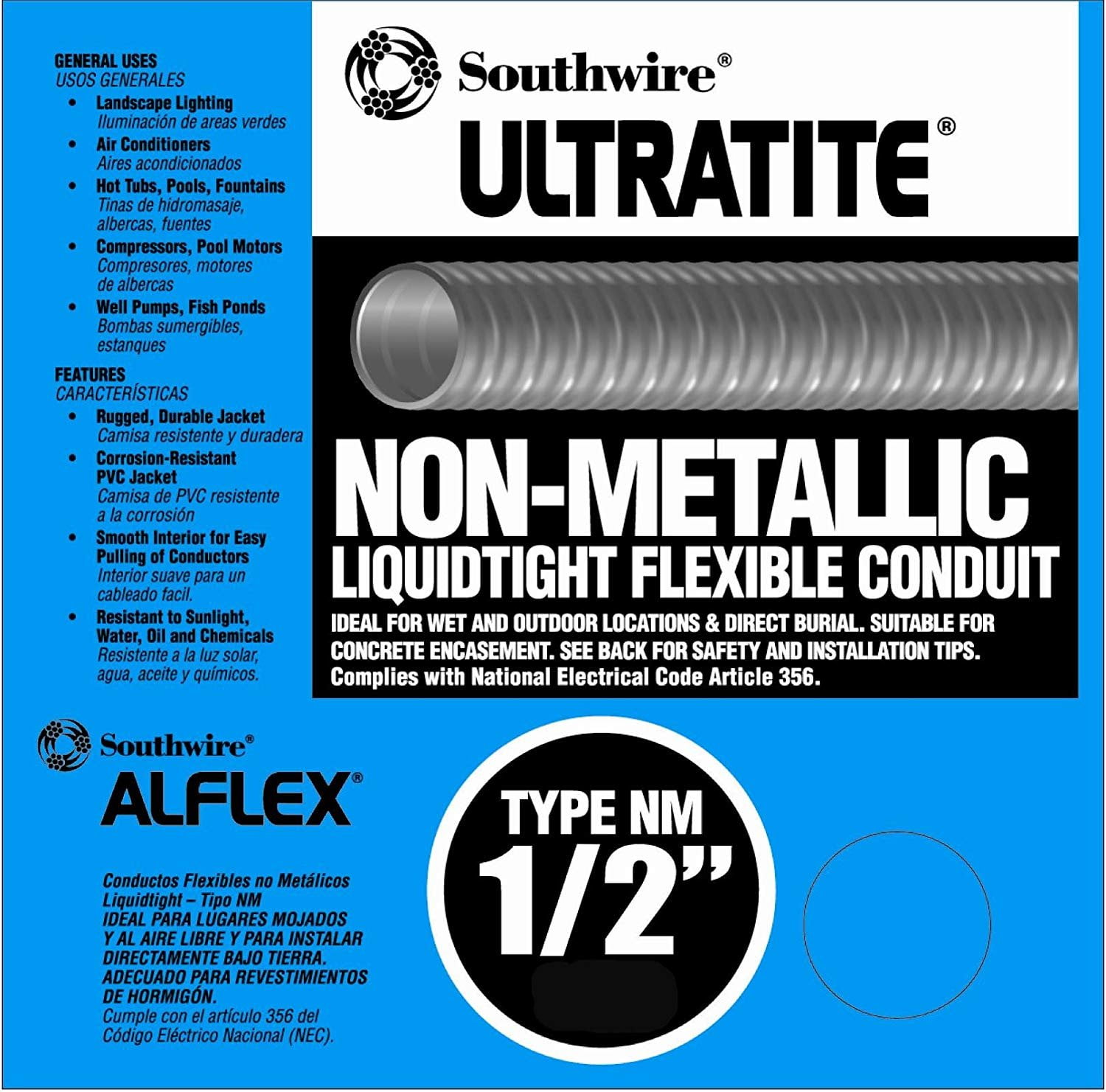 Southwire 3/4-in x 100-ft Metallic Flex Conduit in the Conduit