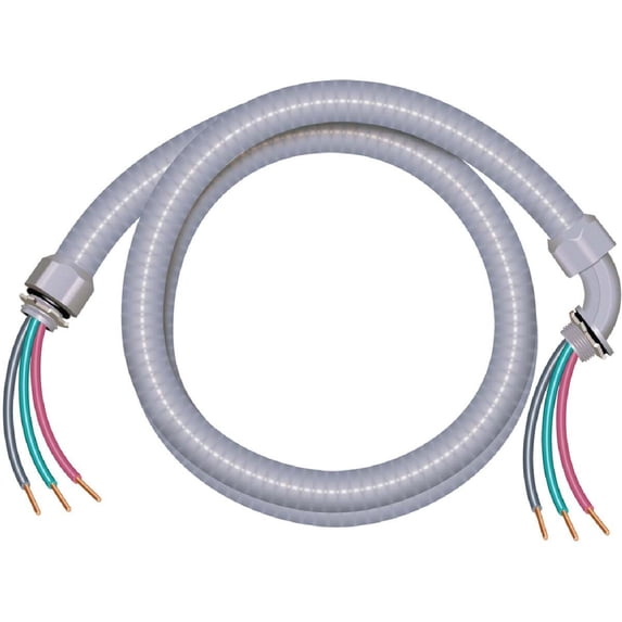 Southwire 6 Ft. x 3/4 In. Flexible Non-Metallic Pre-Wired Whip 55189307
