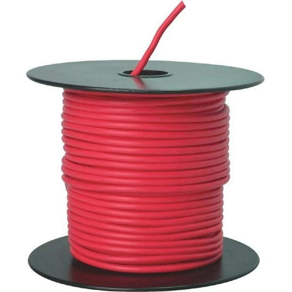 Southwire Primary Wire Bulk Spool - 14-Gauge PVC - 100 Ft, Red