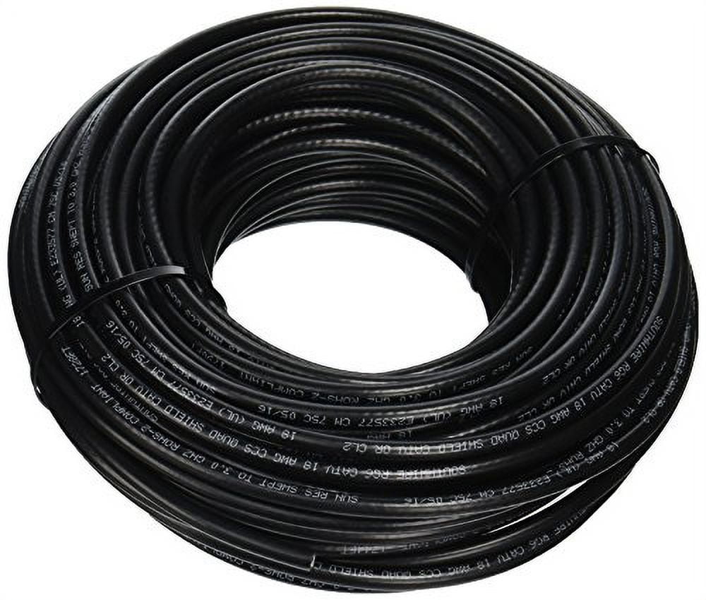 Southwire 56918443 Rg6 Quad Shield CATV Communication Cable 100 Ft Coil ...