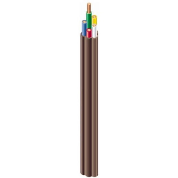 Southwire 64169622 18/5 50 Brown Thermostat Wire Solid Copper Class 2 Power-Limited Circuit Cable