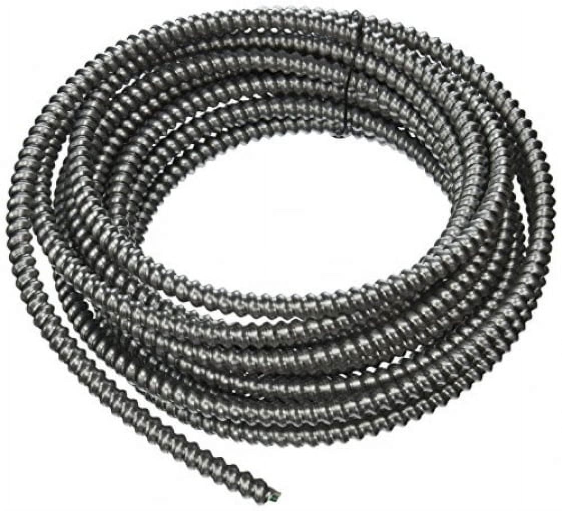 25' Aluminum Armored Electrical Cable with Copper Conductors