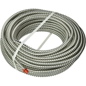 Southwire Armorlite MC Aluminum Cable - 14/2 Gauge, 100 Ft, Copper Conductors, Lightweight Indoor & Outdoor Use, NEC-Compliant