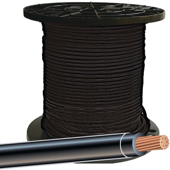 Southwire Building Wire 8 AWG Black THHN - Copper Conductor - 500 Ft