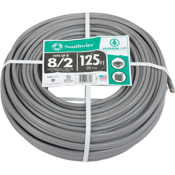 Southwire 8-2UF-W-GX125 125 ft. Building Wire