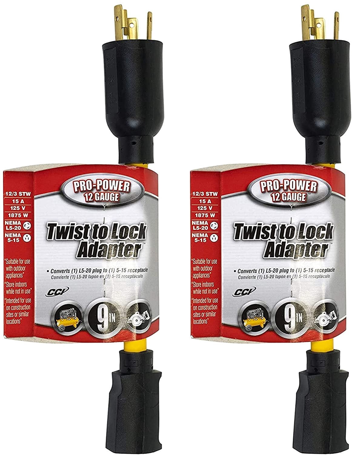 Southwire 90218802 12/3 STW, 9-inches Twist to Lock Generator