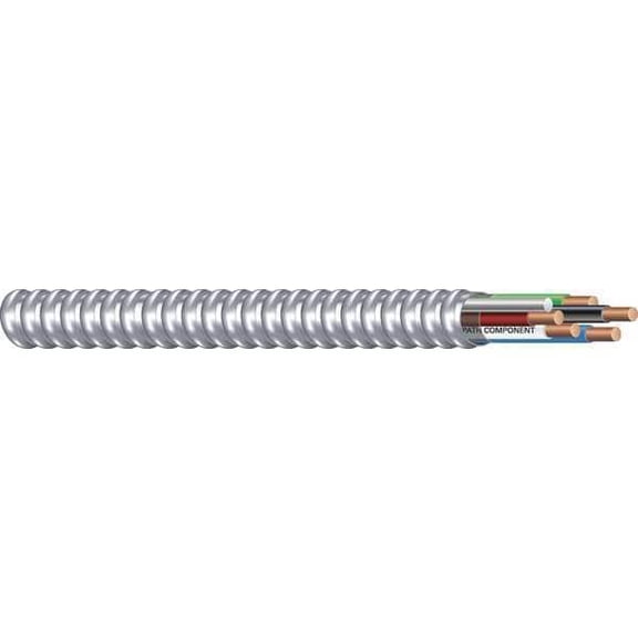 Southwire Armored Cbl,4 w/Grd,14AWG,MC,250ft 68718601