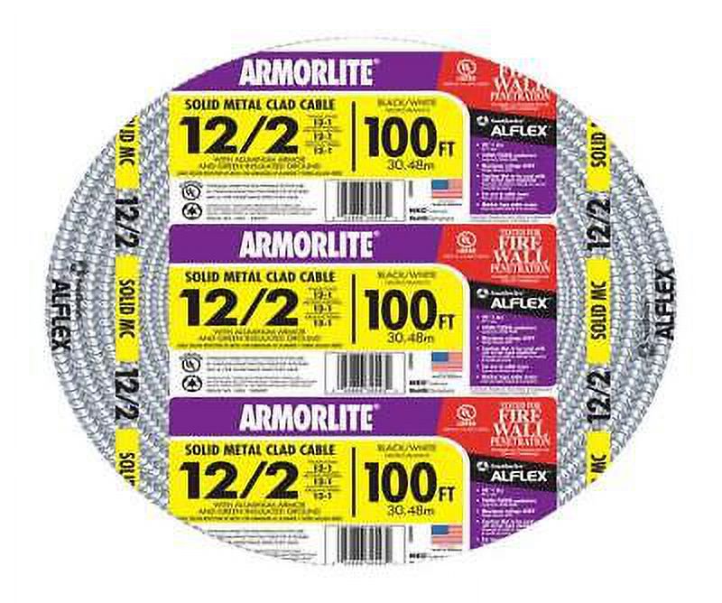 Southwire Armorlite 100 Ft 12 Ga 2 Conductor 600 V Solid Aluminum southwire-armorlite-100-ft-12-ga-2-conductor-600-v-solid-aluminum