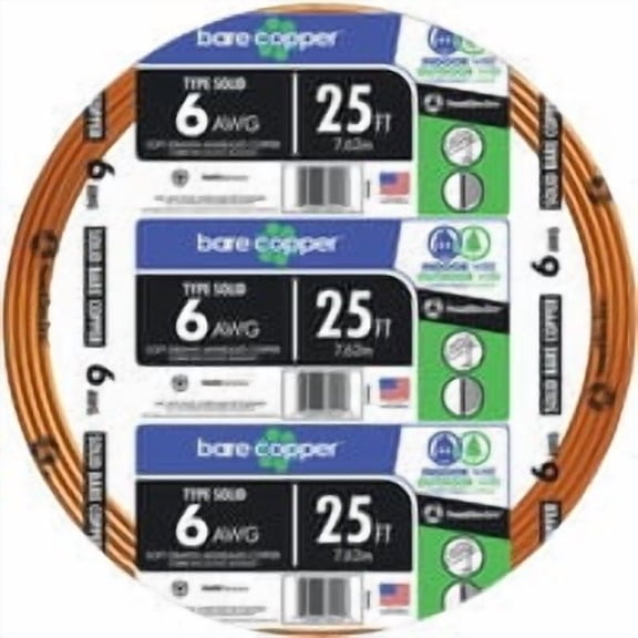 Southwire Bare Ground Electrical Wire - Pack of 24