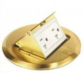 thumbnail image 1 of Southwire Brass 5.6 In. x 5.9 In. Floor Box Outlet Kit FBCVBR-TRWR-KIT, 1 of 1