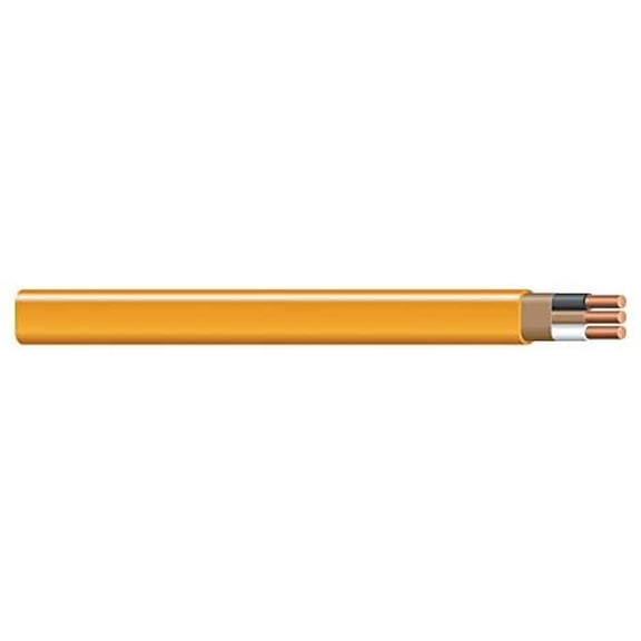 Southwire Building Wire 10 Ga, 2 Conductor 30 Amp 600 V 90 Deg C 25 ' Orange