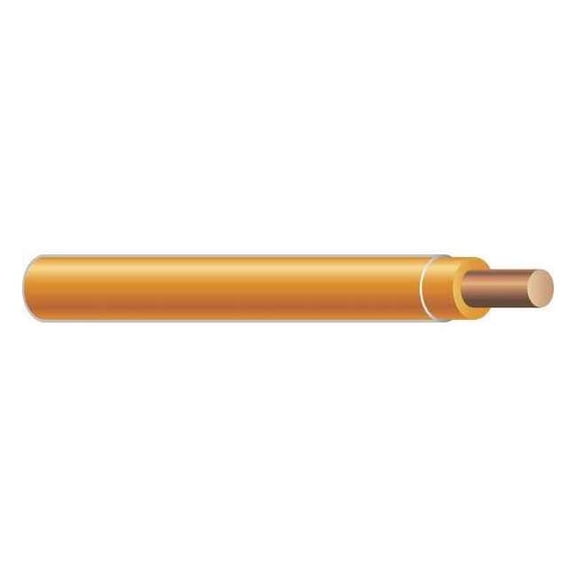 THHN Building Wire, Copper, 10 AWG, 1C, Orange, Solid, 500 ft 11601201
