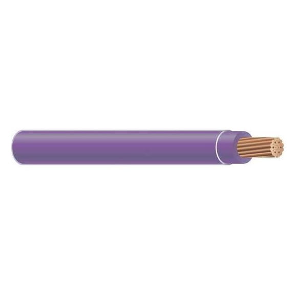 THHN Building Wire, Copper, 10 AWG, 1C, Purple, Stranded, 500 ft