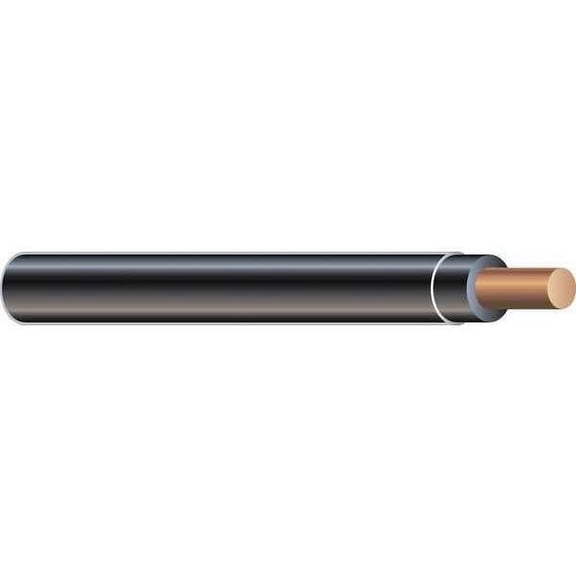 Southwire Building Wire,12AWG,THHN,Sld,Blk,1000ft 58026504