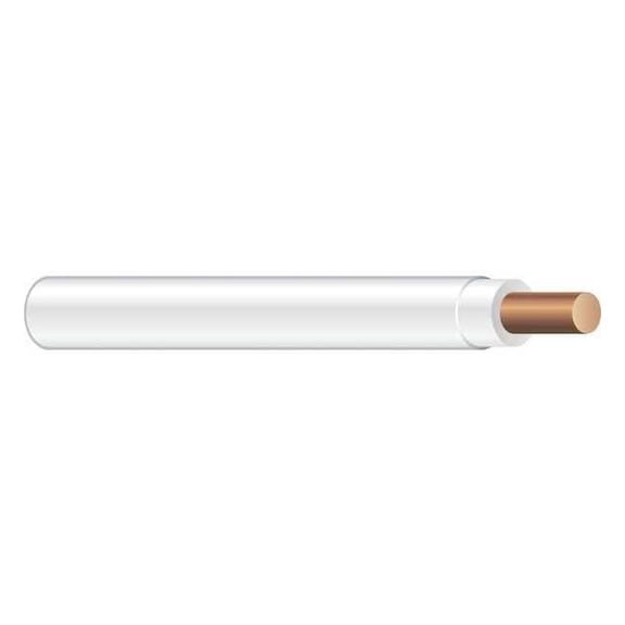THHN Building Wire, Copper, 12 AWG, 1C, White, Solid, 50 ft 11588183