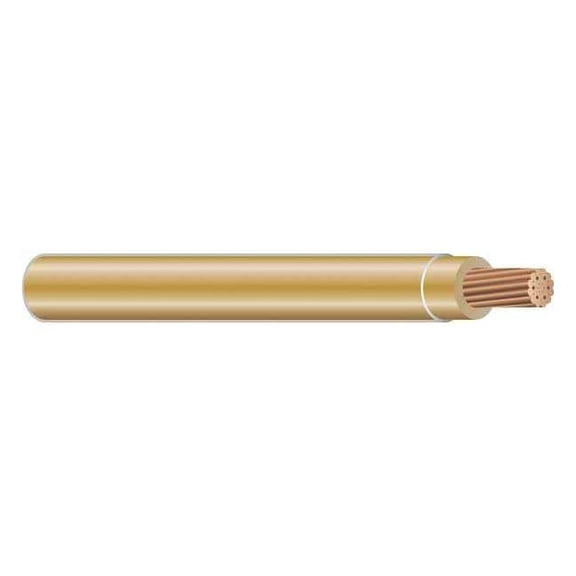 THHN Building Wire, Copper, 12 AWG, 1C, Beige, Stranded, 500 ft