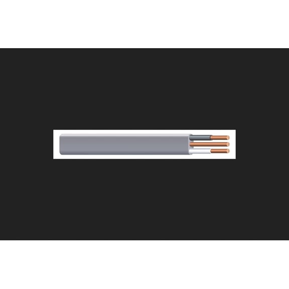 Southwire Building Wire 14 Ga, 2 Conductor 15 Amp 600 V 90 Deg C 400 ' Gray