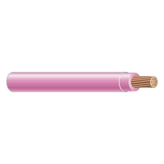THHN Building Wire, Copper, 14 AWG, 1C, Pink, Stranded, 500 ft 24486301