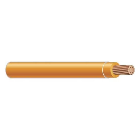TFFN Building Wire, Copper, 16 AWG, 1C, Orange, Stranded, 500 ft