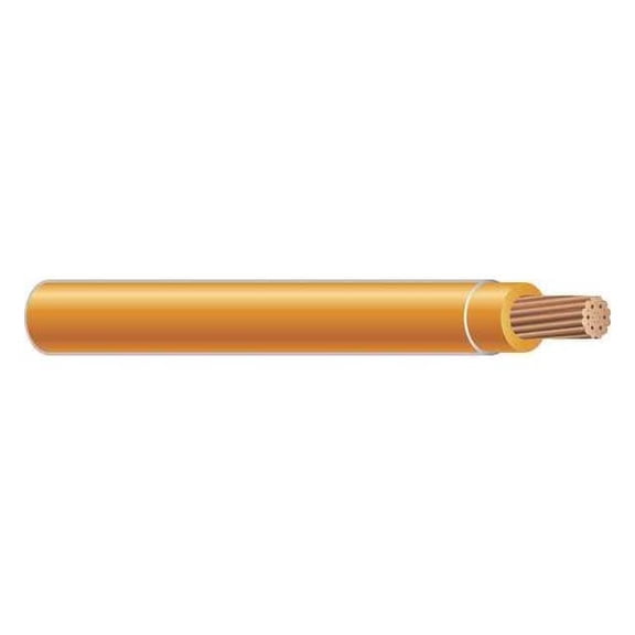 THHN Building Wire, Copper, 4 AWG, 1C, Orange, Stranded, 500 ft 41171002