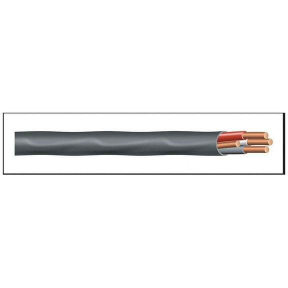 Southwire Building Wire 8 AWG 3 Conductor Electrical Wire - 40 Amp 600V - 500' Black