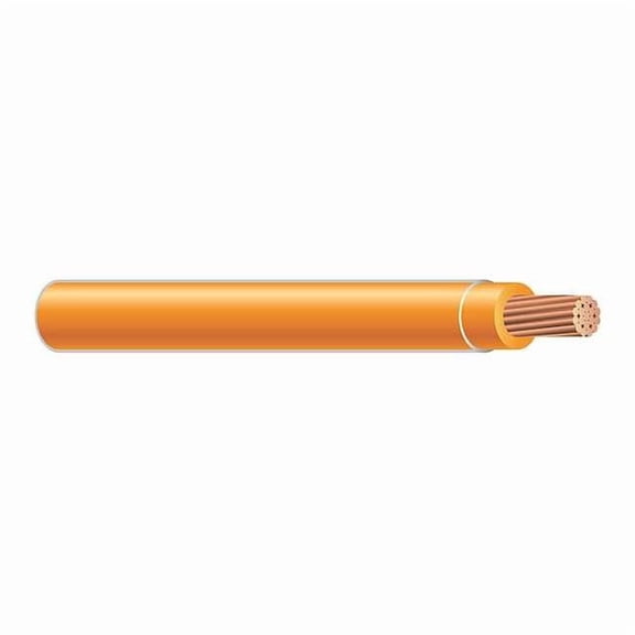 XHHW Building Wire, Copper, 12 AWG, 1C, Orange, Stranded, 500 ft 37107071