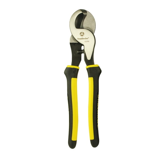 Southwire CCP9 9" 2/0 CU 4/0 AL High-Leverage Cable Cutters with Comfort Grip Handles