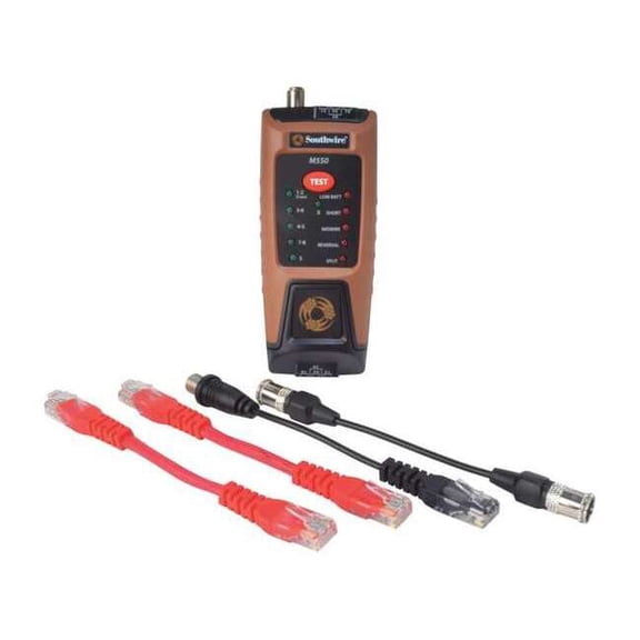 Southwire Cable Tester,RJ45/Coax Connector Type 58745040