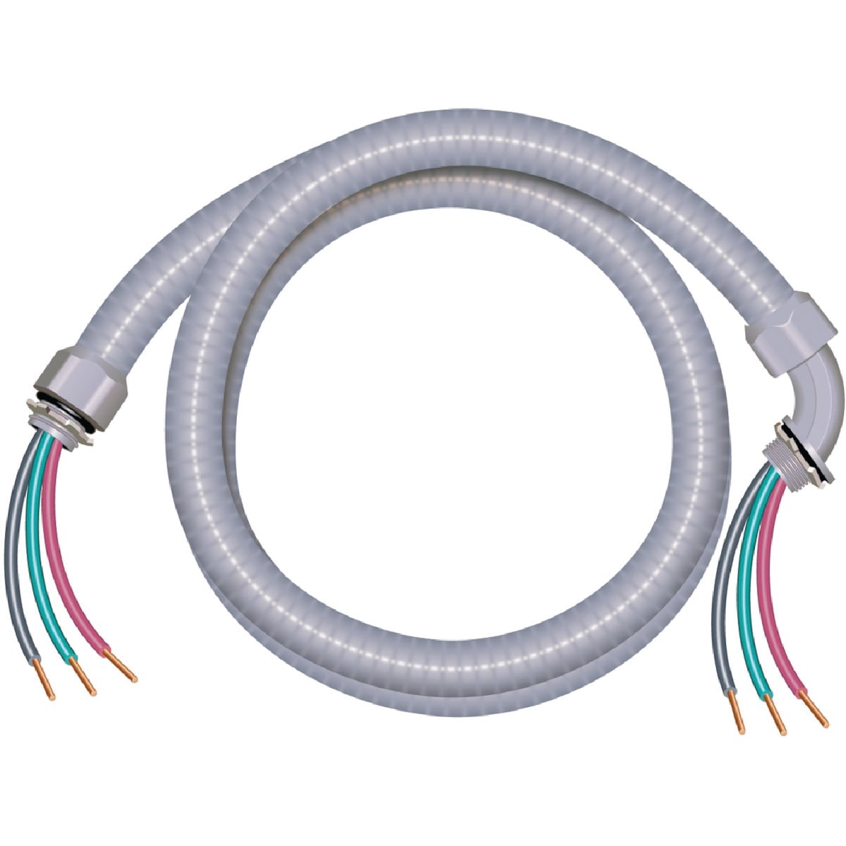 Southwire Cable Whip 8 Ga 2 Conductor - Insulated Copper Wire - 6 Ft — Indoor & Outdoor Use, NEC-Compliant