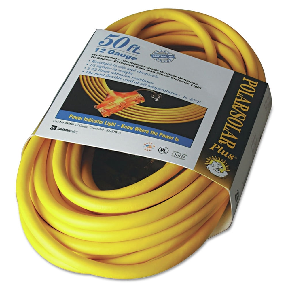 Southwire Cold Weather 3 Outlet Extension Cord 50' 12/3