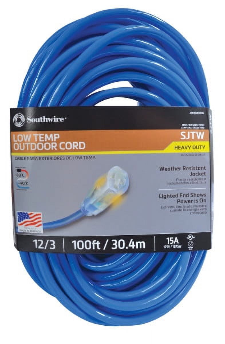 Southwire Coldflex 2569Sw0006 12/3 HeavyDuty 15Amp Sjtw Cold Weather