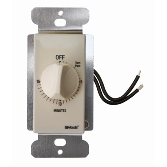 Southwire-Coleman Cable 224230 Almond Indoor Wall 15 Minute Timer