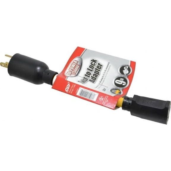 Southwire Coleman Cable 9-inch Generator Power Cord with Twist to Lock Adapter, Converts L5-20 to 5-15