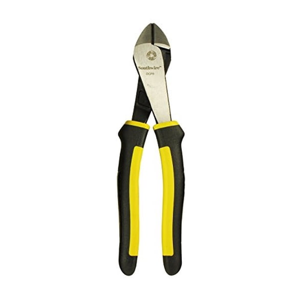 southwire tools & equipment dcp8 high-leverage diagonal cutting pliers with comfort grip handles, 8-inch