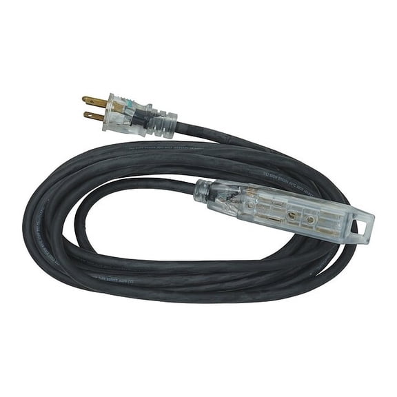 Southwire Extension Cord,14 AWG,125VAC,15 ft. L 54533501