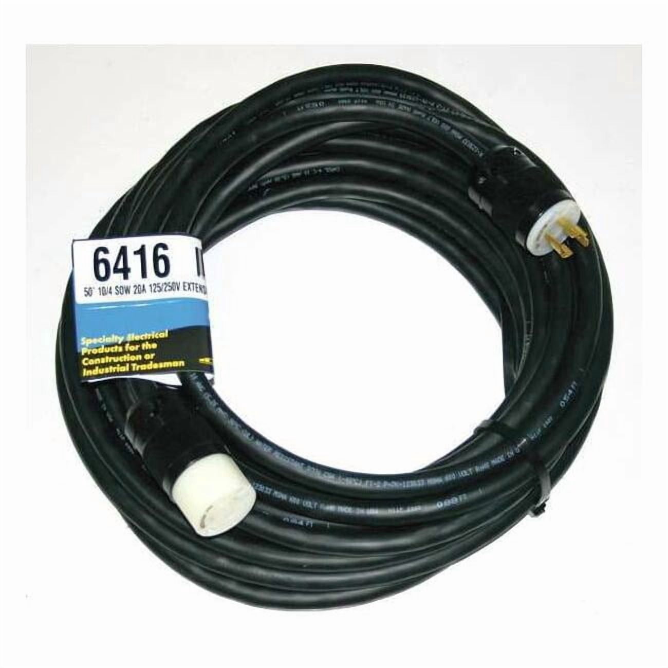 Southwire Extension Cord,50ft,10Ga,20A,SOW,Blk 6416