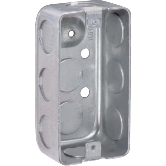 Southwire G19280-UPC 4 x 2 x 1.5 in. Steel Metallic 1-Gang Drawn Handy Box