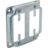 Galvanized Steel 2-Gang Square GFCI Box Cover