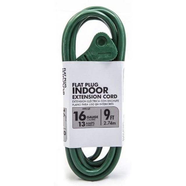 Southwire Green Flat Plug/Banana Tap Extension Cord