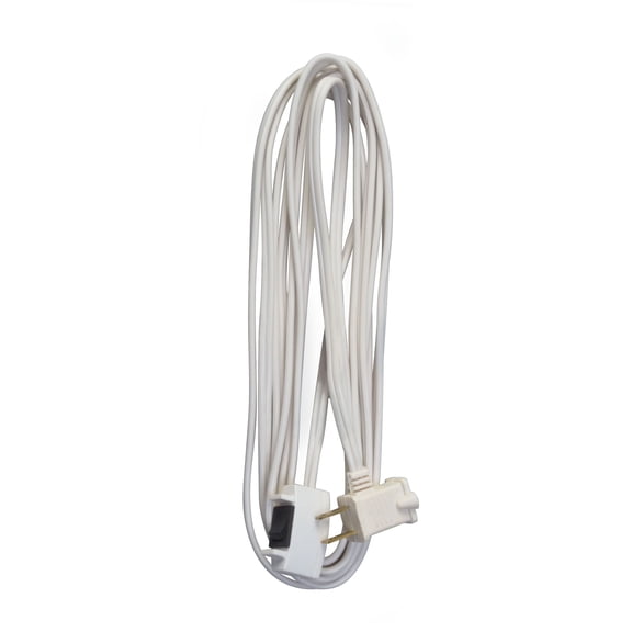 Southwire Indoor Light Duty Extension Cord - Remote Control Convenience for Home Devices - Vinyl Jacket with Polarized Plug - Safe Indoor Power Solution - 16 Gauge 2-Conductor - 15Ft - White
