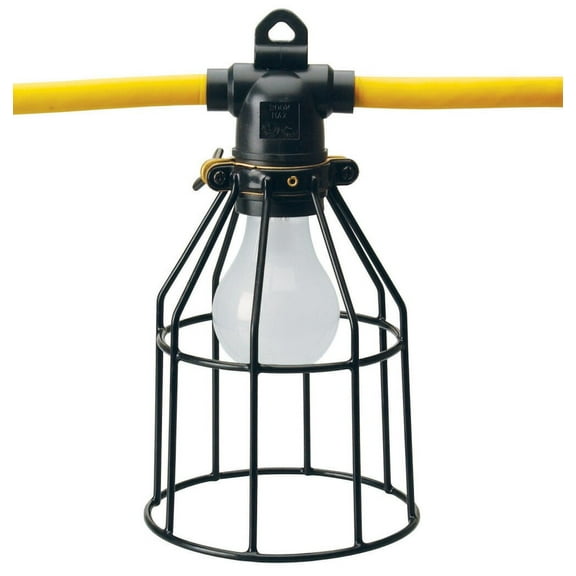 Southwire Light String Sjtw With Metal Guard 10 Lamp Sockets