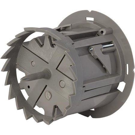 Southwire MSBST250 Smart, Shark Tooth Integrated Fixture and Ceiling Electrical Box w/Hole Saw, Supports 6 lb, Gray