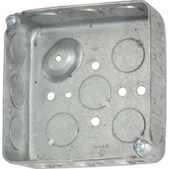 Southwire 52151-1-2DR-UPC 4 x 1.5 in. Steel Metallic Drawn Square Box