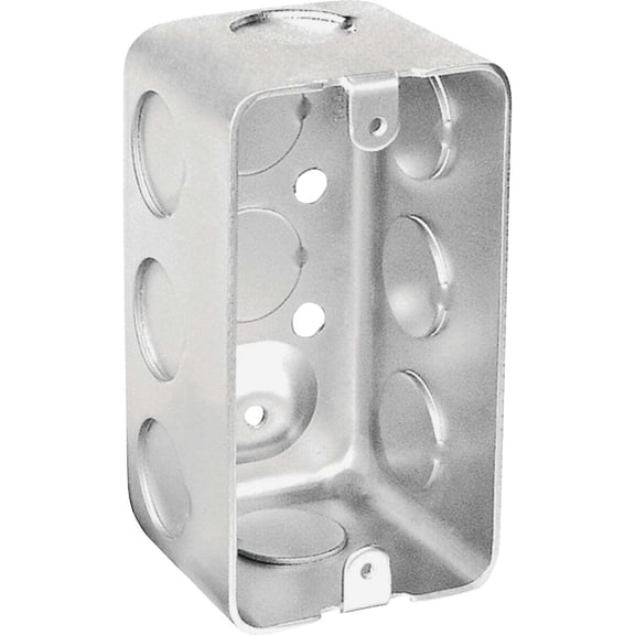 Southwire G19282-UPC 4 x 2 x 2.12 in. Steel Metallic 1-Gang Drawn Handy Box