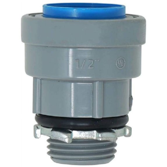 Southwire P-MA-075-Q5 3/4" CIC Push Install 5-Pack PVC Male Adapter, Gray