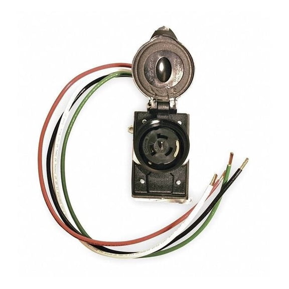 Southwire Prewired Receptacle,125/250V,Bare Wire SR50